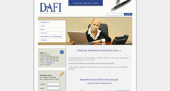Desktop Screenshot of dafi.cz