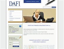 Tablet Screenshot of dafi.cz